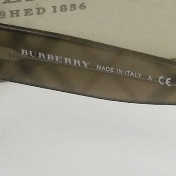 Burberry Sunglasses Brown Metal Shield Frame - Picture 3 of 10